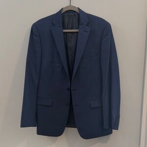 Calvin Klein Men's Navy Blazer 40R 100% wool